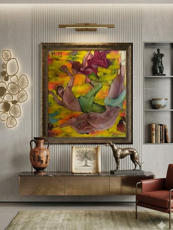 Muse The Studio Other - ​Original Contemporary Symphony of Movement - Oil on Canvas